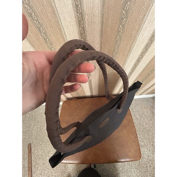 Bella Russo Travel Handbag Tote & Toiletry Cosmetic Bag  Black And Brown Zip - Picture 3 of 13